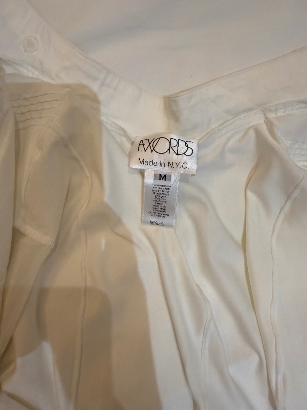 F.WORDS Gear Sheer Sleeve Equestrian Show Shirt / Top – White (Medium)